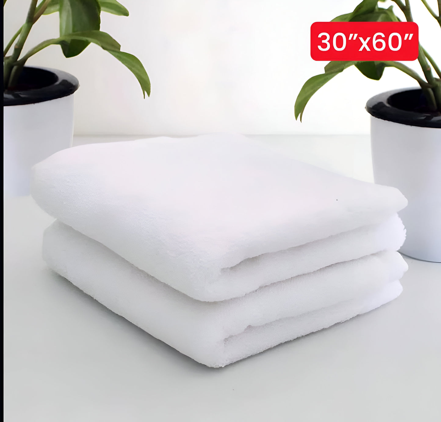 JDX 100% Cotton White Bath Towel – Soft, Highly Absorbent, and Luxuriously Plush