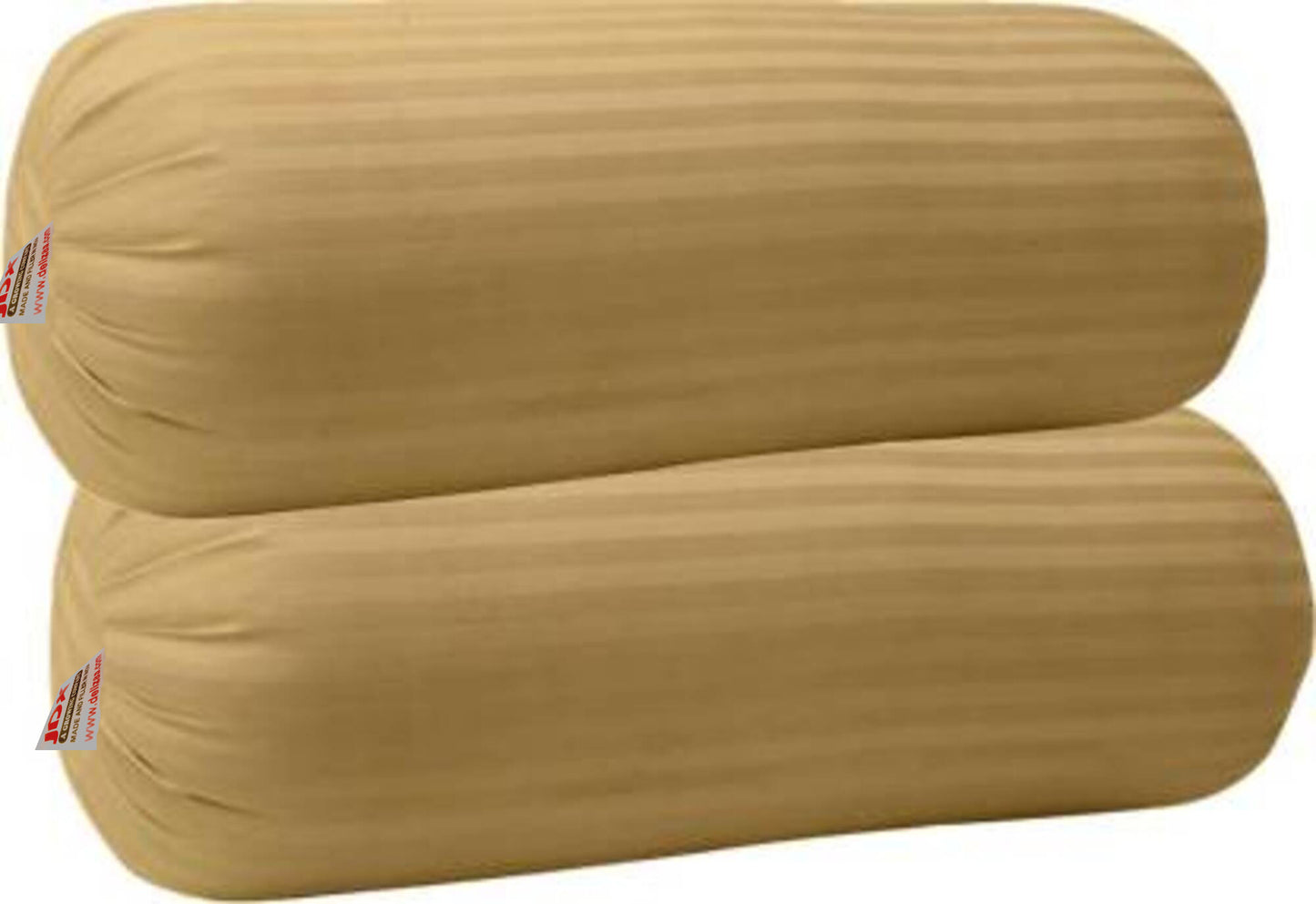 JDX Microfibre Round Bolster Bed/Sofa/Diwan Pillow | Light, Soft & Fluffy for Neck & Back Support | Washable Breathable, Durable | Size 15x34 Inch - Big Round Pillow | Set of 2