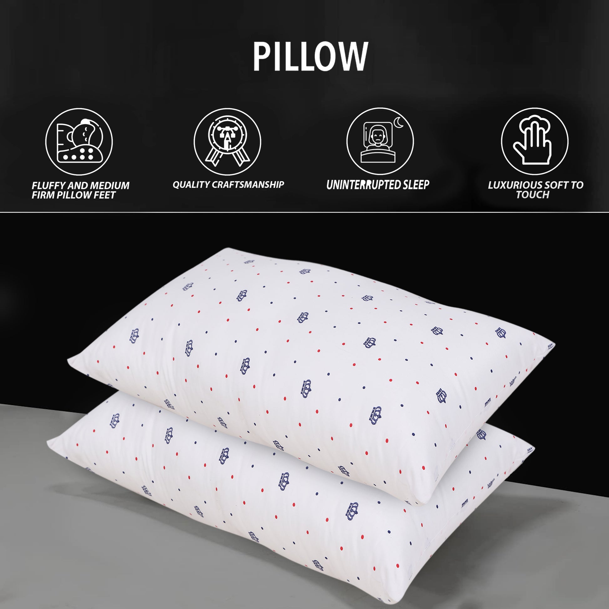 JDX Sleeping Pillow | JDX Ultra Soft Microfiber Sleeping Pillow For Bedroom,Pack Of 2 Standard - JDX STORE