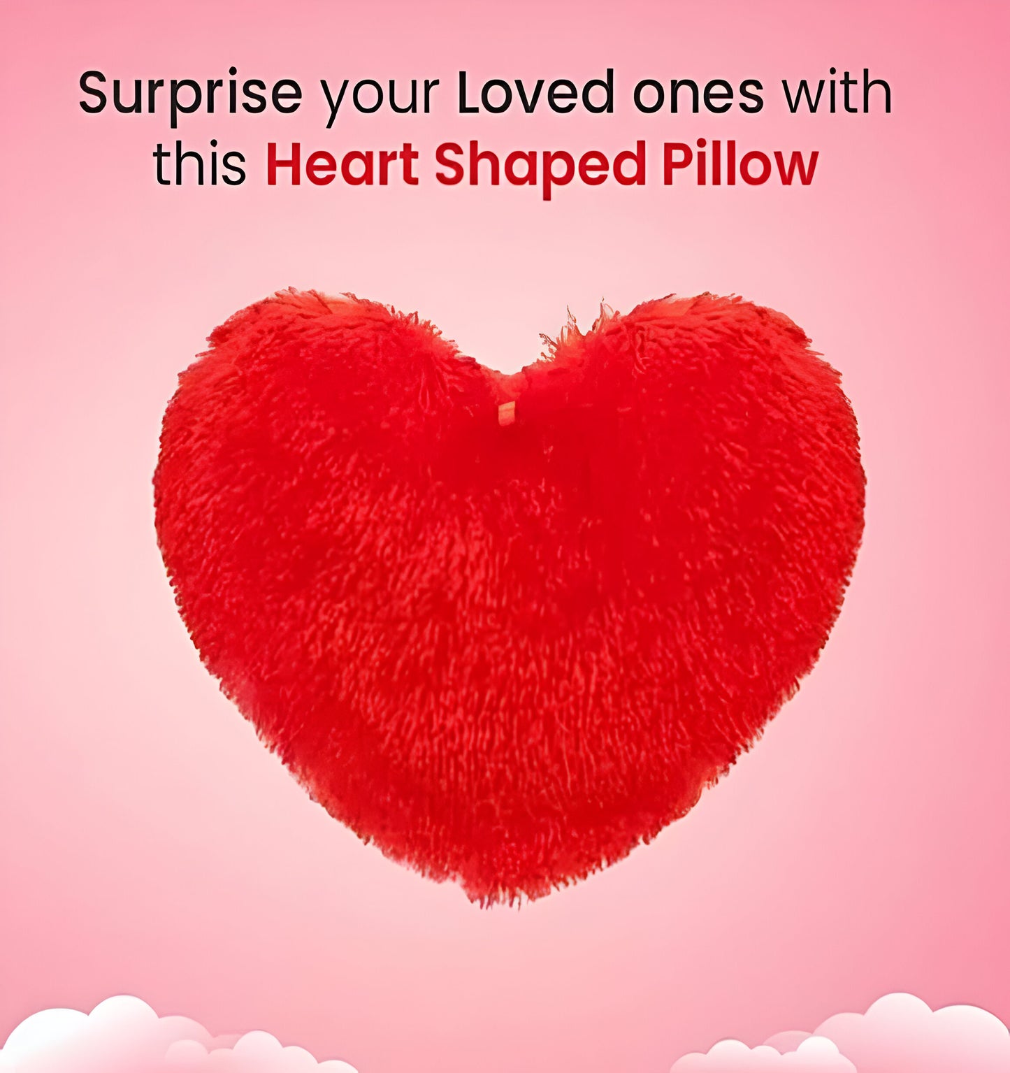 JDX Plush Heart-Shaped Cushion – The Perfect Expression of Love and Comfort