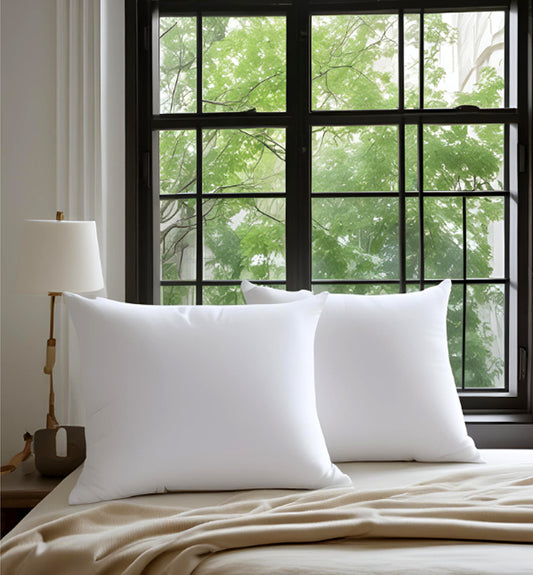 JDX Soft Fiber Sleeping Cotton Pillow Set of 2 (White) - JDX STORE