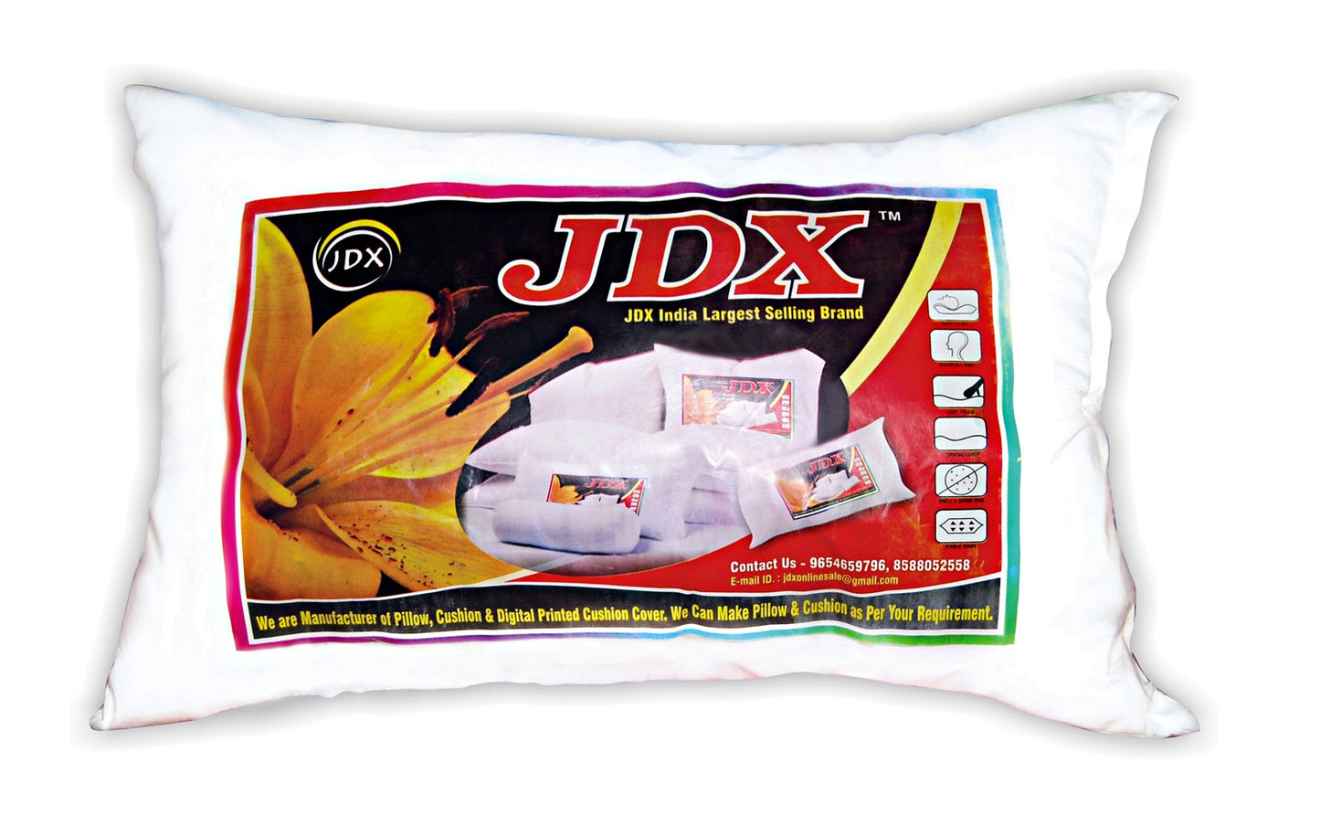 JDX Hotel Quality Pillow for Bed, Soft Pillows for Sleeping, White, Set/Pack of 4 Pillows - JDX STORE