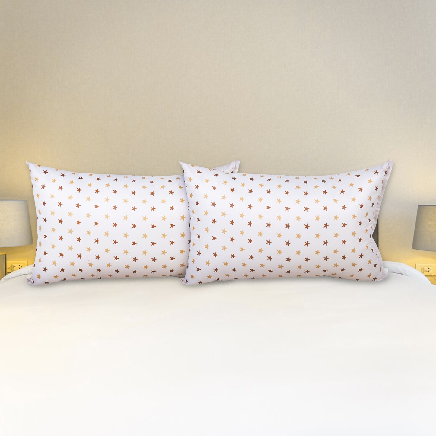 JDX Sleeping Pillow Microfibre Alphanumeric Sleeping Pillow Pack of 2 (White) | Pillow, Pillows, Takiya, Pillow Set…