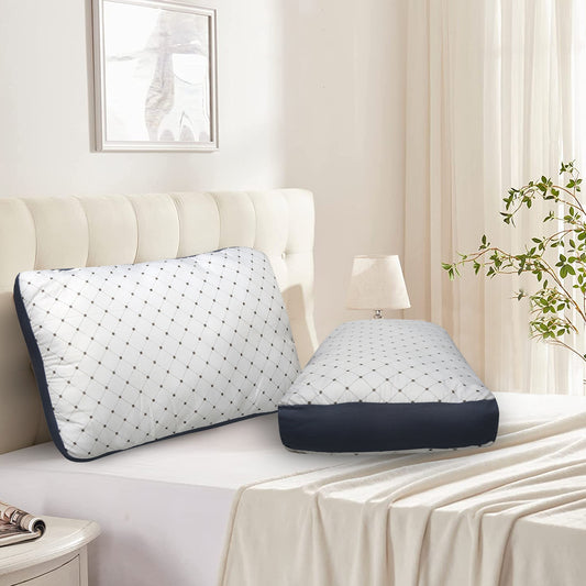 JDX Sleeping Pillows | Hotel Quality Premium Conjugated Fiber Pillow set of 2 | Sofa Pillow, Pillows for Sleeping, pillows, pillows set 2, Pillows for Bed, pillow, soft pillow | takiya set of 2 - JDX STORE