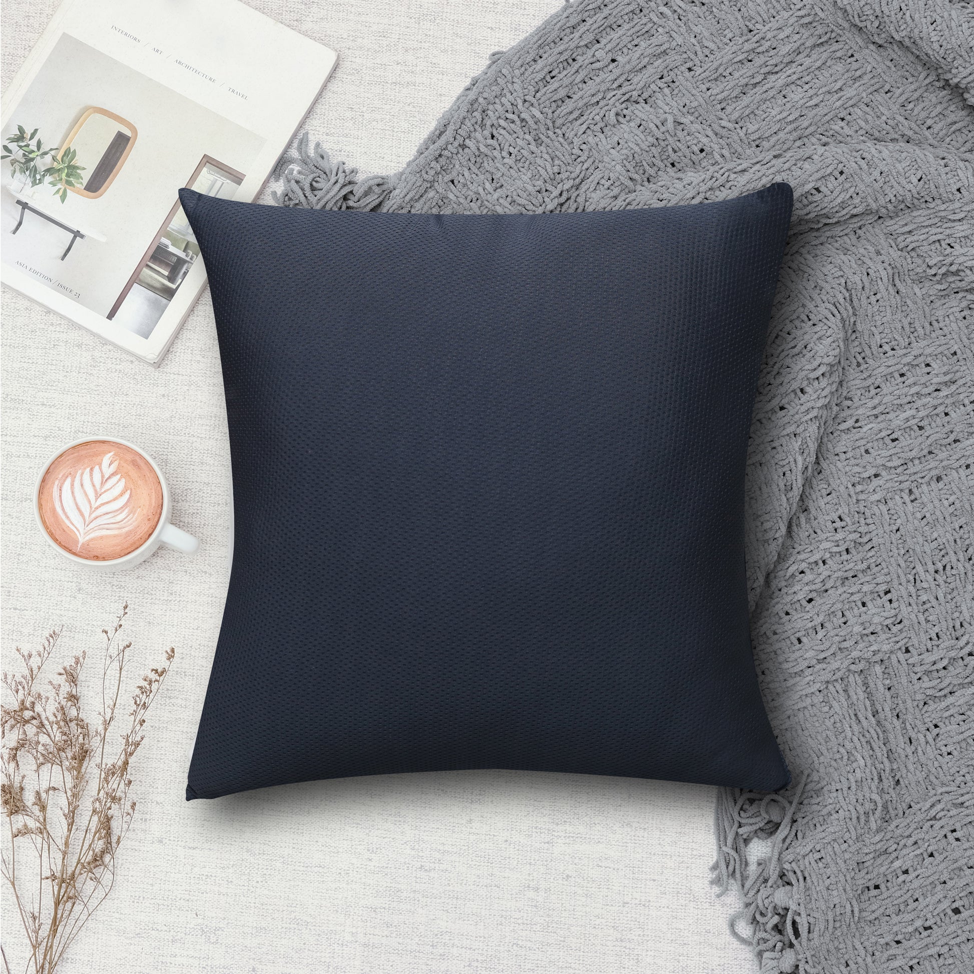 JDX Cushions | Hotel Quality Premium Fibre Sofa Cushions Set of 5 | Cushion 16 inch x 16 inch | Sofa Pillow, Cushion, Cushions for Sofa, Cushion Pillow, Sofa Pillow, Cushions for Bed, Grey - JDX STORE