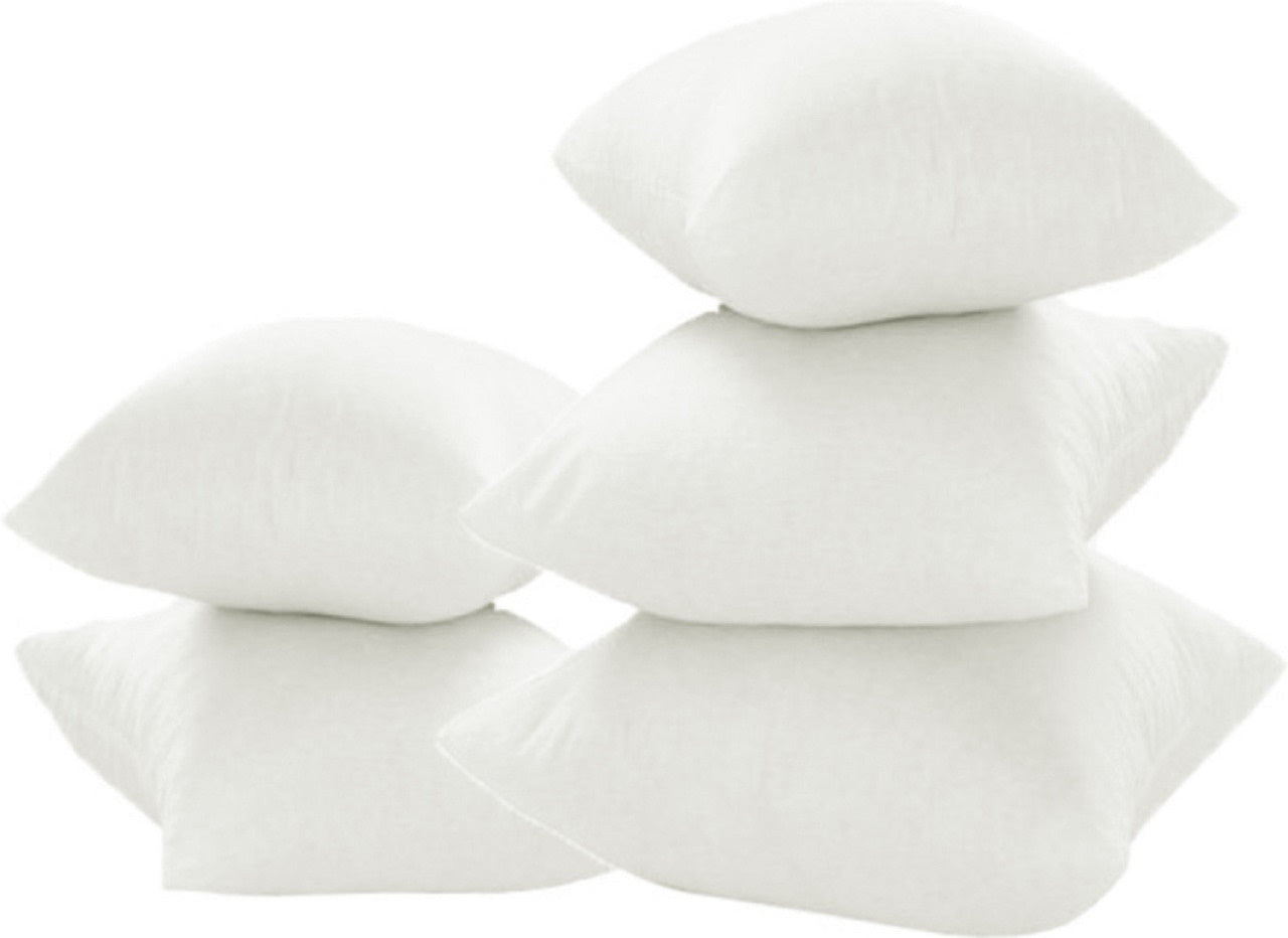 JDX White Polyester Cushion Fillers, Hotel/Home Quality Hollow Fiber Cushion Filler, Set of 5 Piece - JDX STORE