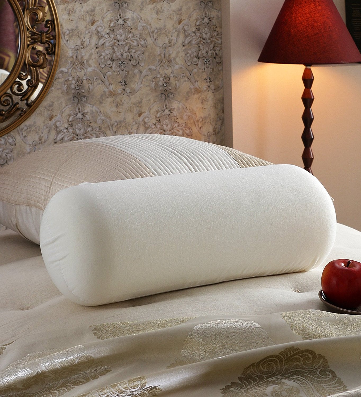 JDX Attractive Microfiber Filled White Bolster - JDX STORE