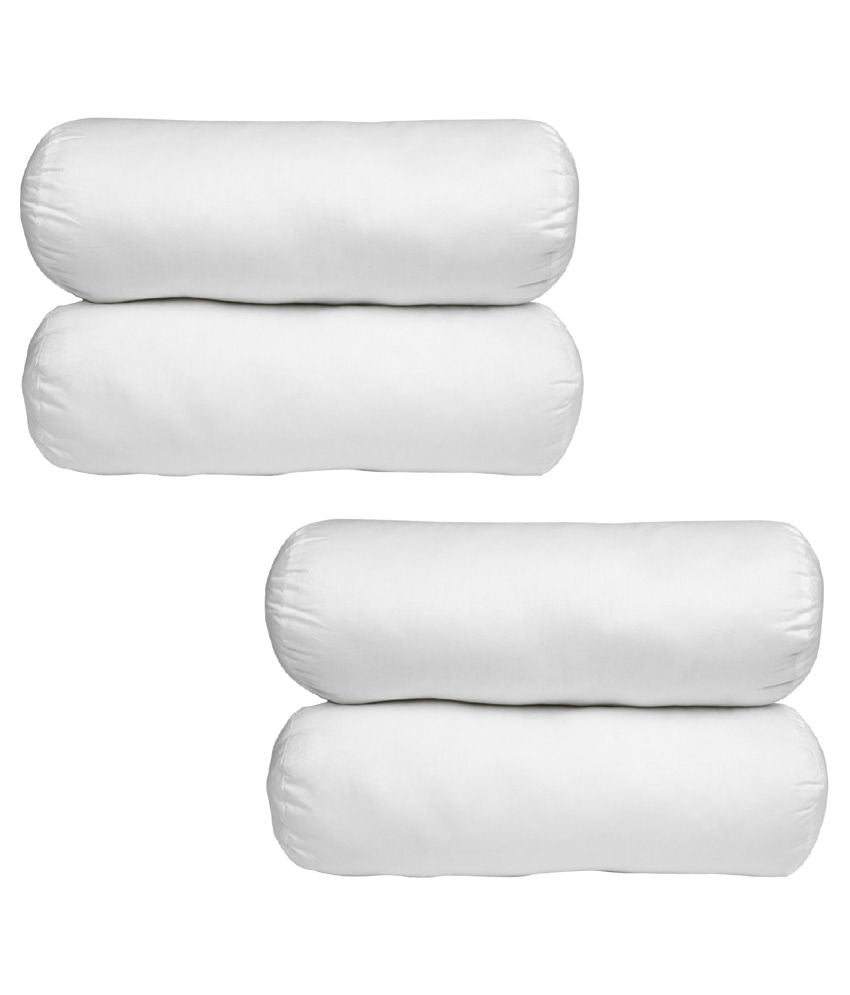 JDX Attractive Microfiber Filled White Bolster - JDX STORE