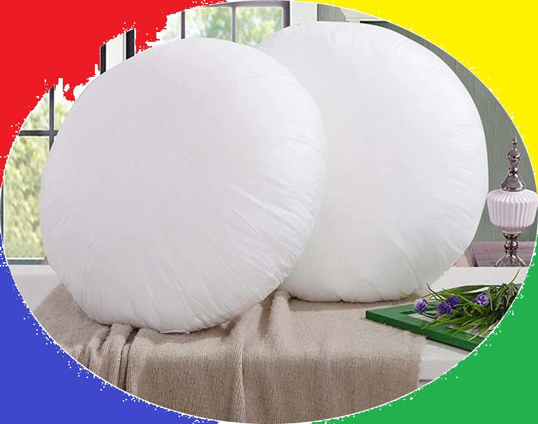 JDX Premium Quality and Fiber Round Cushion Set of 2 for Living Room and Sofa - JDX STORE