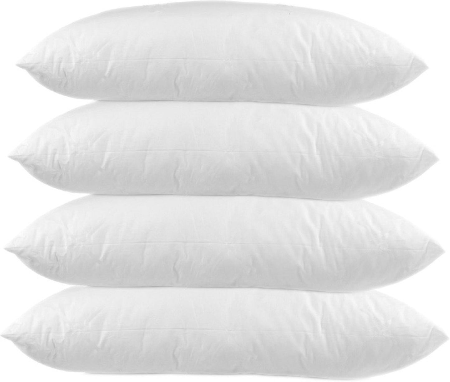 White Premium Twill Microfiber Brilliant White Pillows Set of 4 - JDX STORE