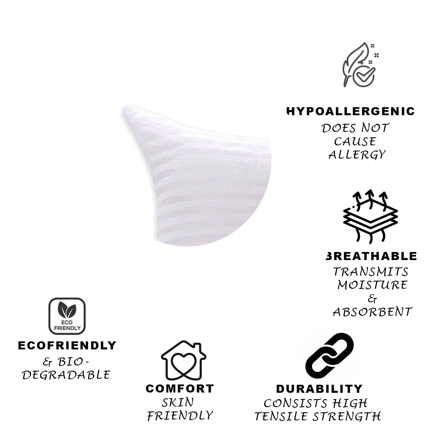 JDX Premium Soft Microfiber Set of 2 Pillow Filler for Home and Décor (Bed Room) - JDX STORE