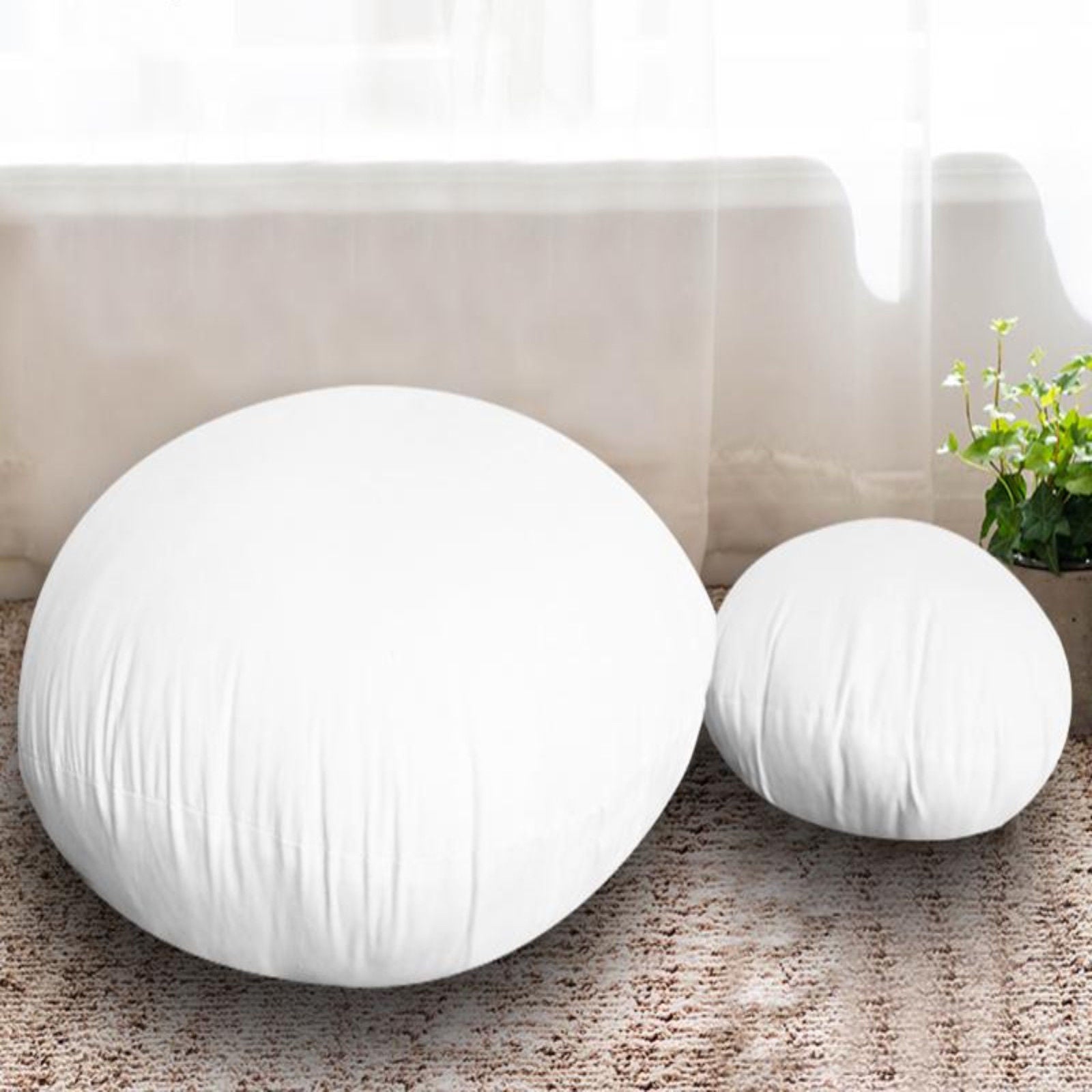JDX Premium Quality and Fiber Round Cushion Set of 2 for Living Room and Sofa - JDX STORE