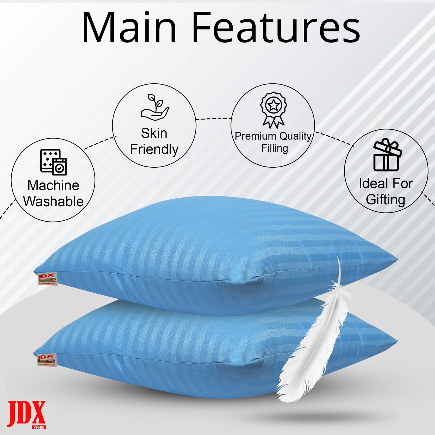 JDX Sofa Cushions | Cushion 16 inch x 16 inch Set of 5