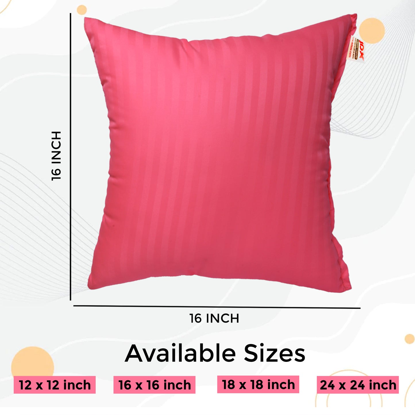 JDX Sofa Cushions | Cushion 16 inch x 16 inch Set of 5