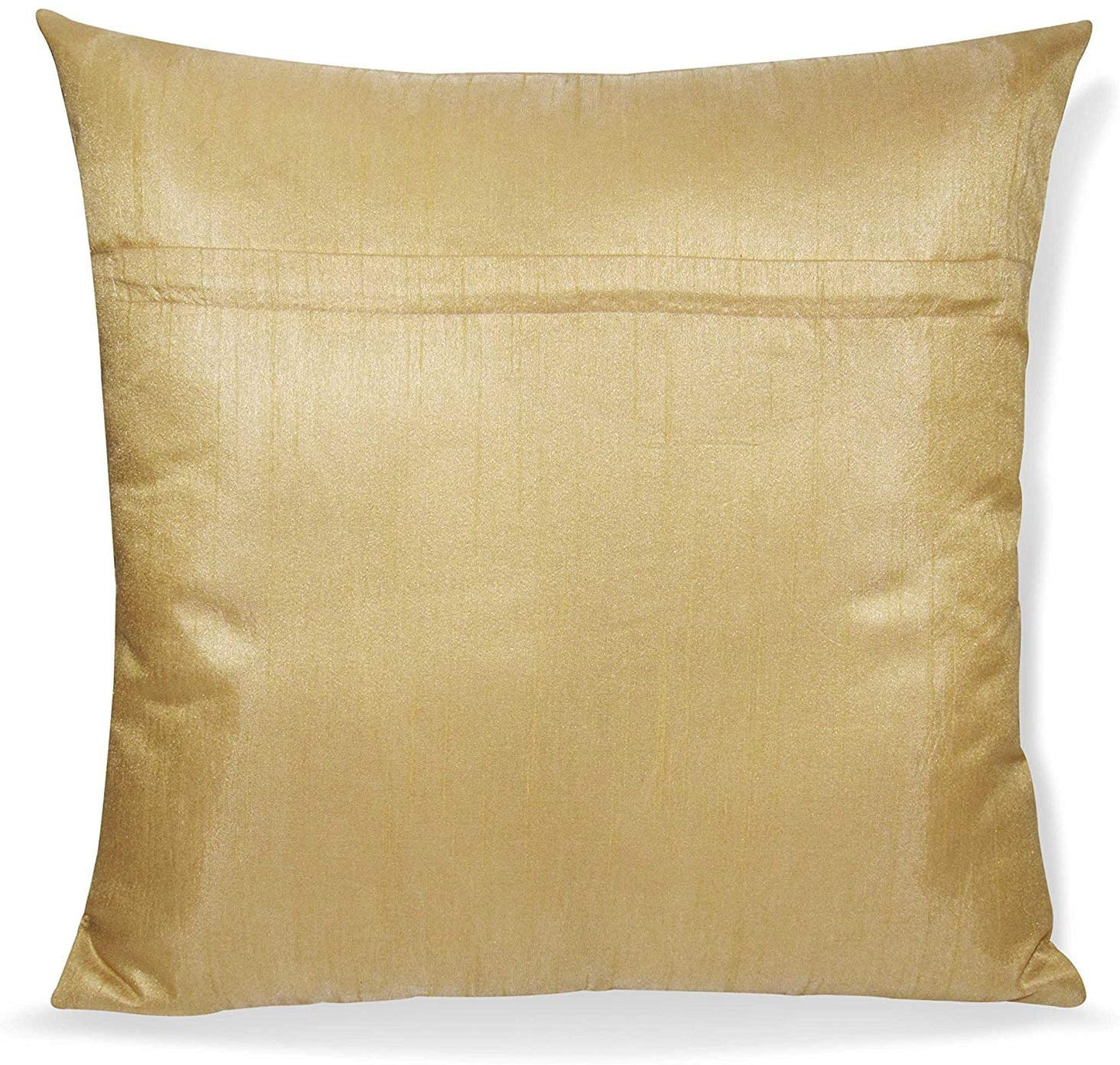 JDX Cushion cover |  Dupion Silk Beige color Cusion Cover sofa Set of 5 for living room { Size 40x40 inches ,Beige,}