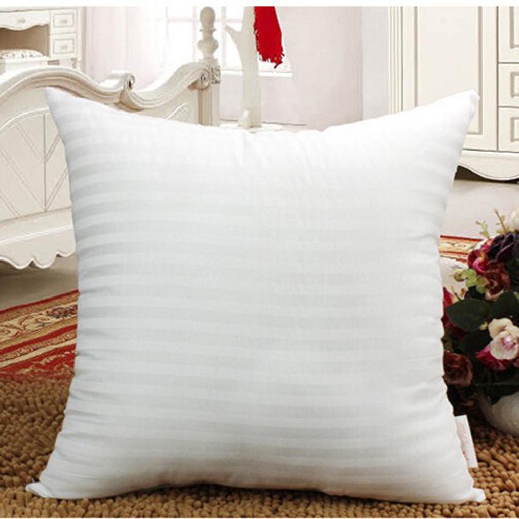JDX Hotel Quality and Soft Fiber Striped White Cushion Set of 5 for Living Room and Sofa - JDX STORE