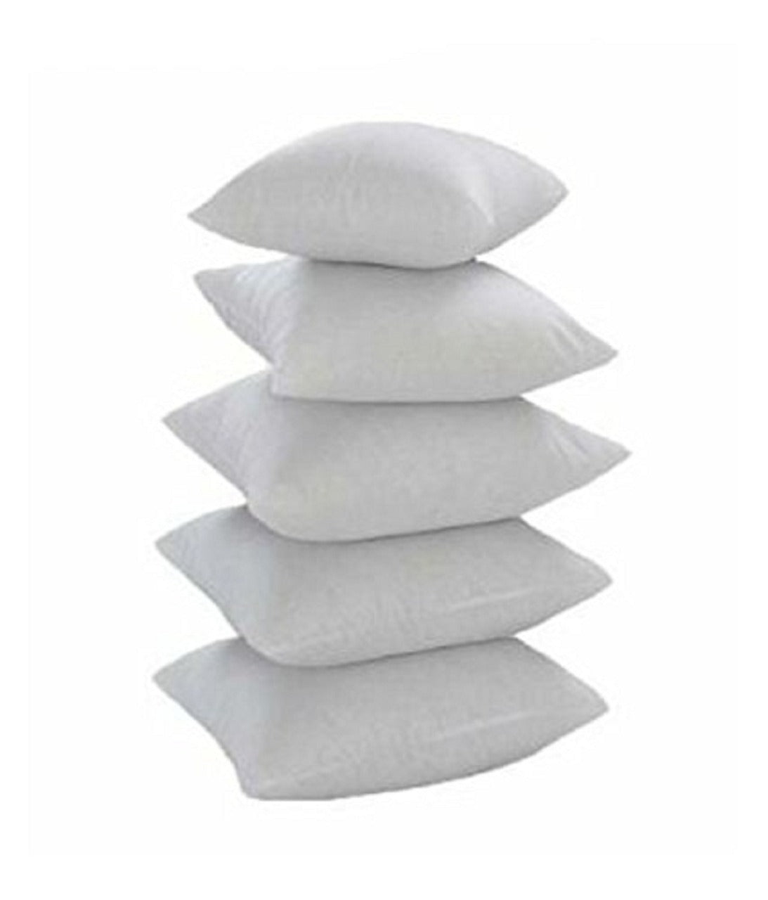 JDX Microfiber Square Soft Cushion Filler for Bed, Sofa, White, 5 Pieces - JDX STORE