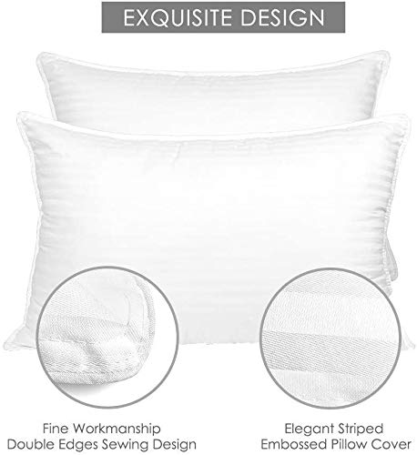 JDX Sleepping Microfiber Standard White Pillows, Set of 2 - JDX STORE