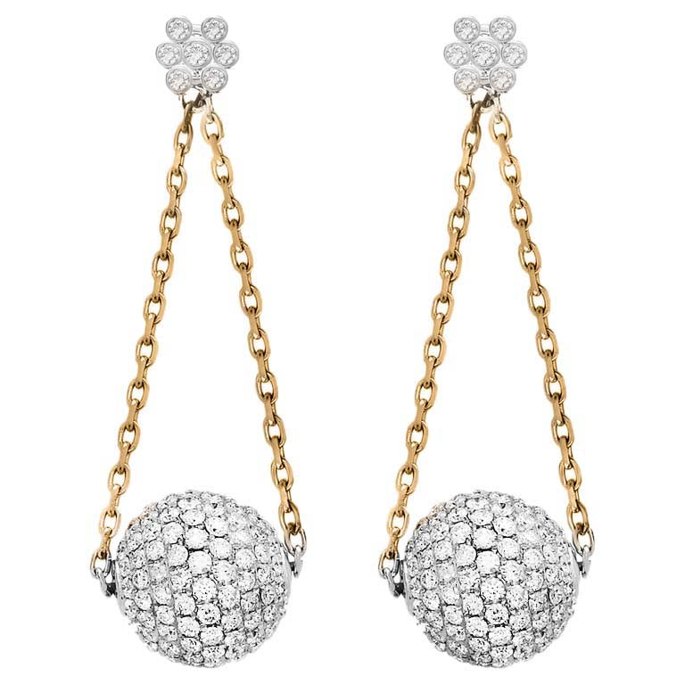 JDX Crystel Ball Design Golden Plated Earring Set for Women and  Girls - JDX STORE