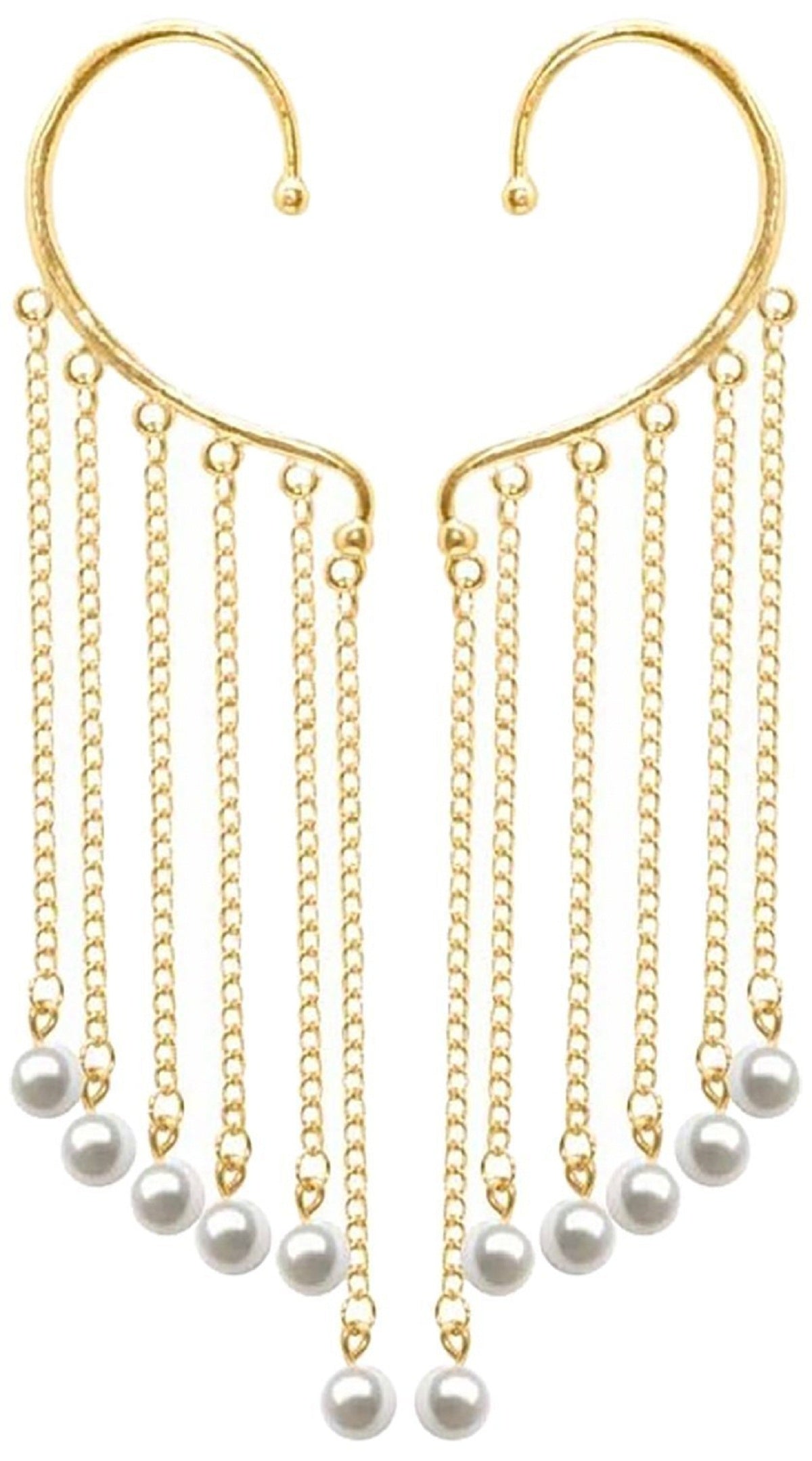 JDX Stylish Gold Plated Pearl Studd Drop Earring Set for Women and Girls - JDX STORE