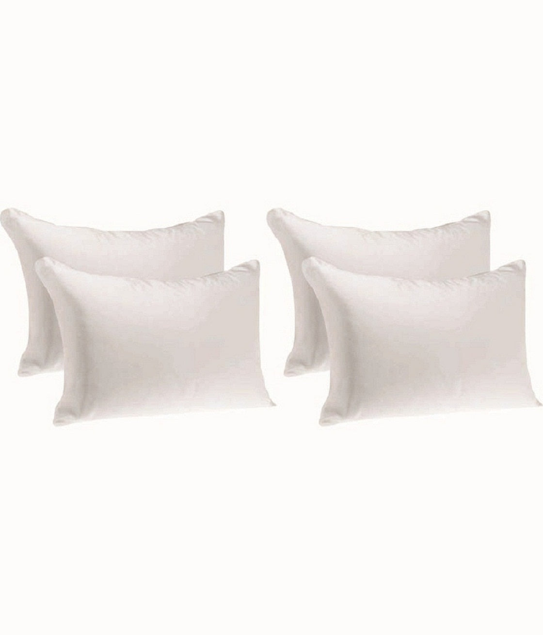 JDX Pillow for Bed, Soft Pillows for Sleeping, White, Set/Pack of 4 Pillows